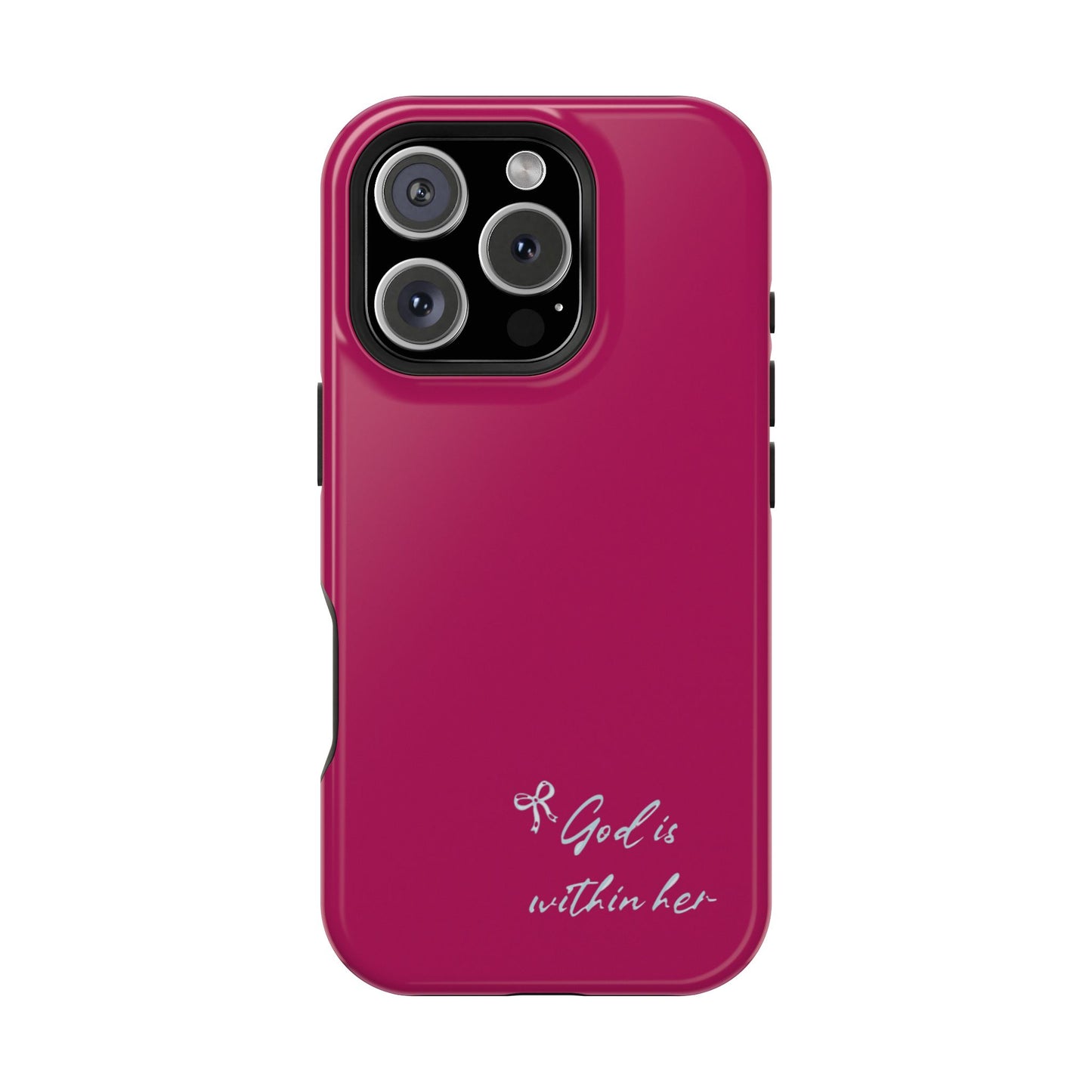 God Is Within Her Phone Case — Inspirational Magnetic Impact-Resistant Phone Case