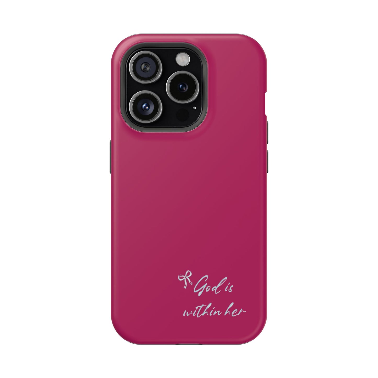 God Is Within Her Phone Case — Inspirational Magnetic Impact-Resistant Phone Case
