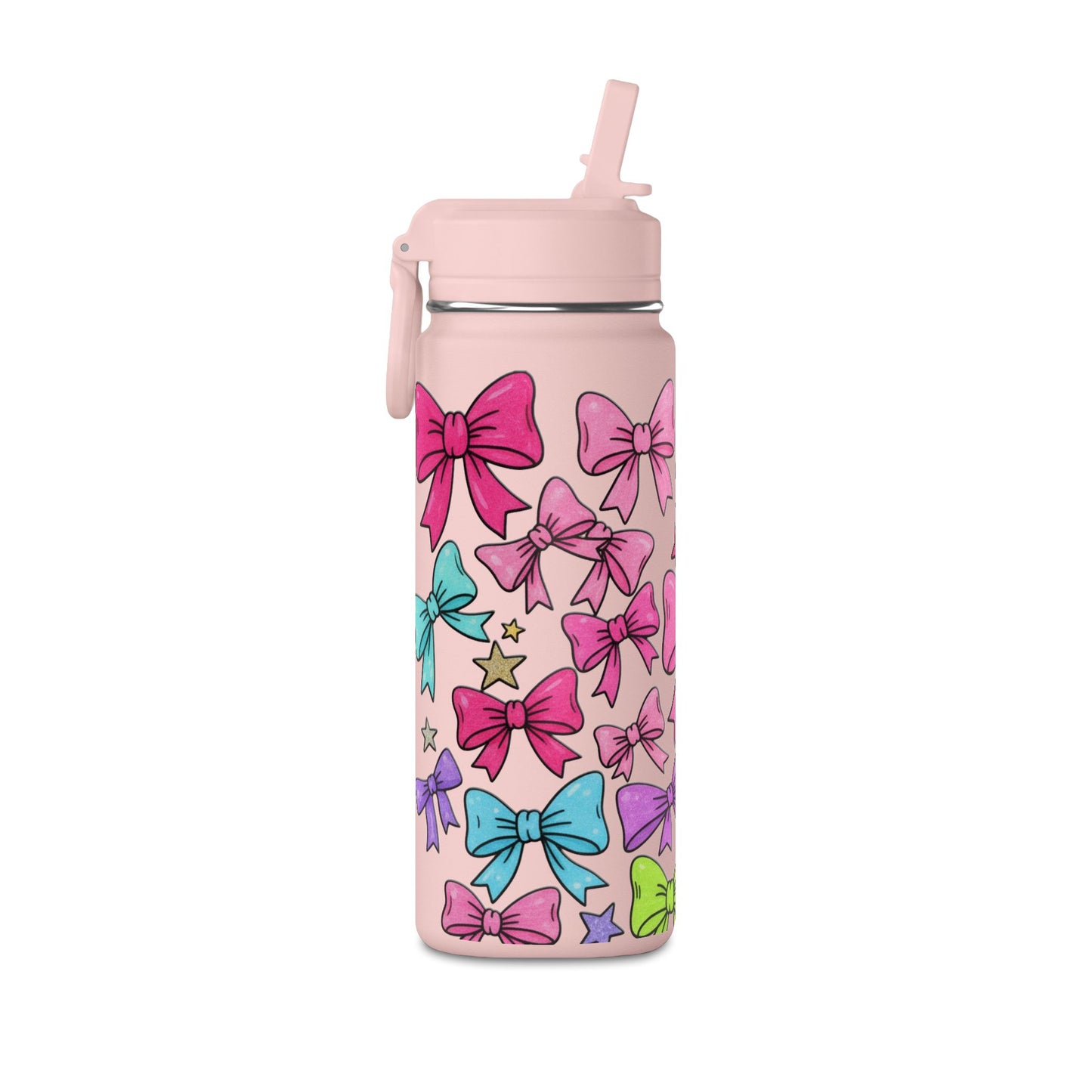 Girls Bow 20oz Water Bottle | Cute Bow Design