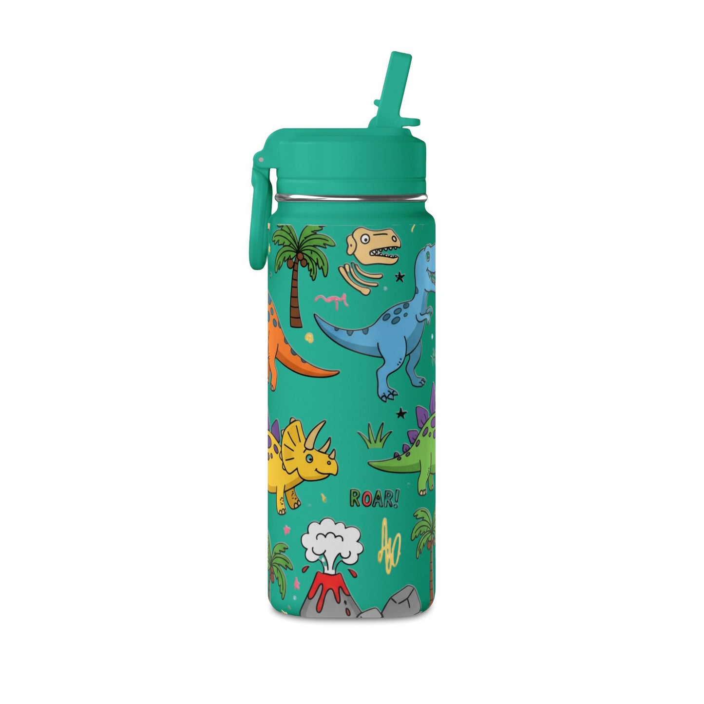 Kids Dino 20oz Water Bottle | Cute Dinosaur Design