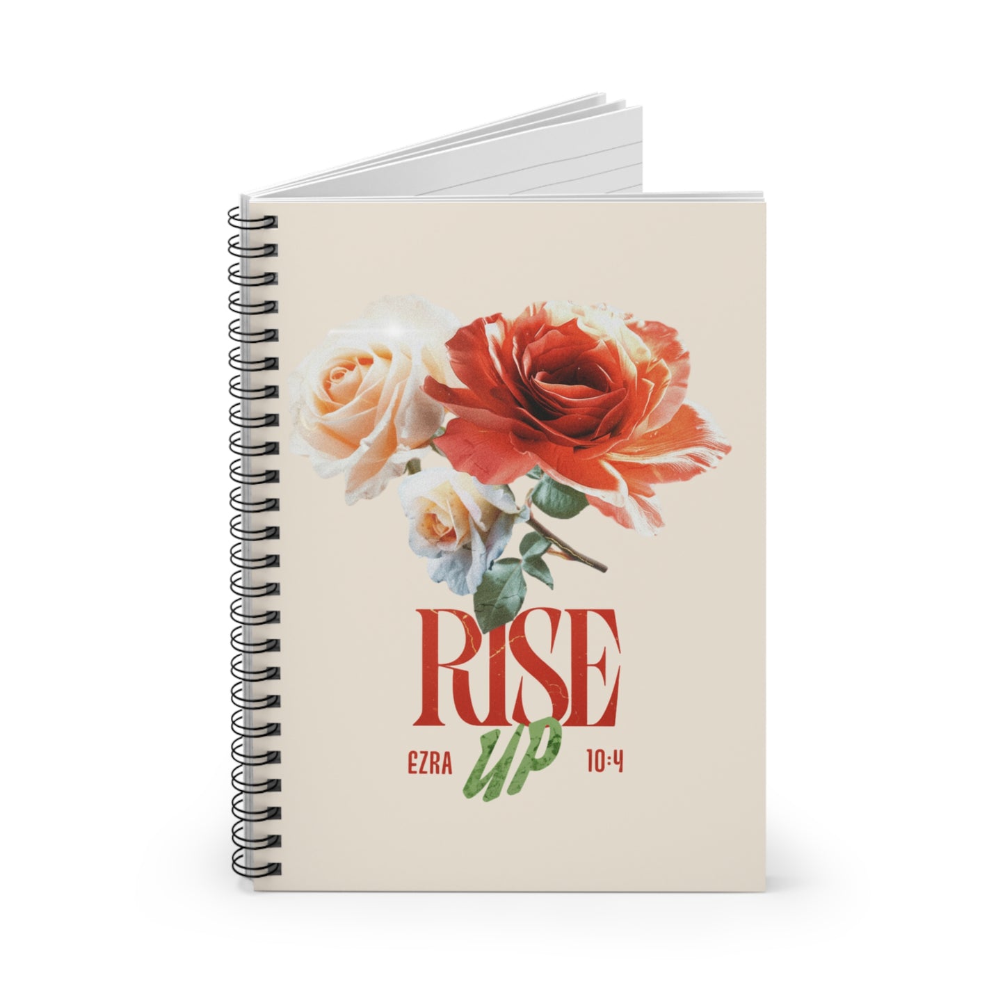 Rise Up Spiral Notebook — Ruled Motivational Journal