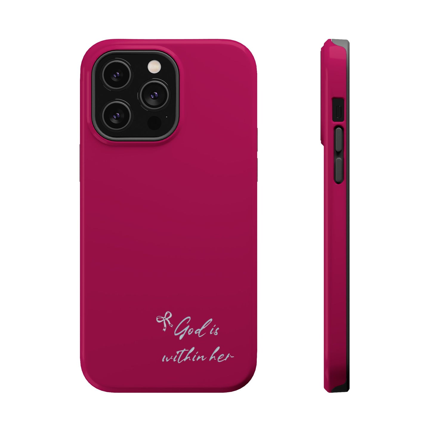 God Is Within Her Phone Case — Inspirational Magnetic Impact-Resistant Phone Case
