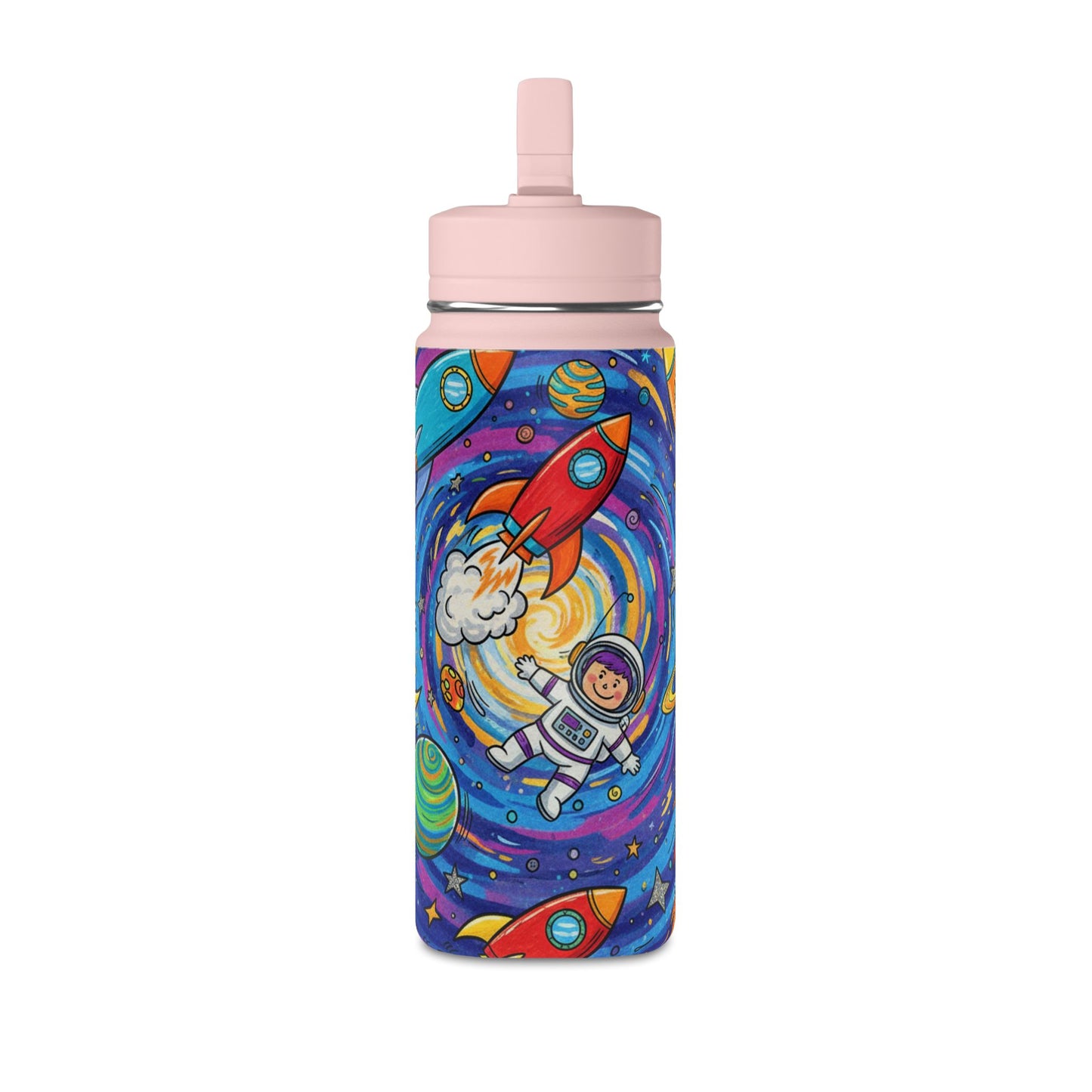 Kids Galaxy 20oz Water Bottle | Cute Galaxy Design
