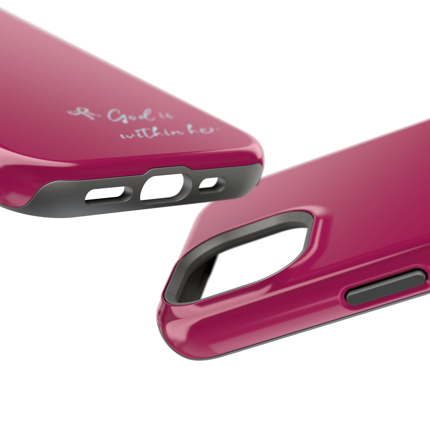 God Is Within Her Phone Case — Inspirational Magnetic Impact-Resistant Phone Case