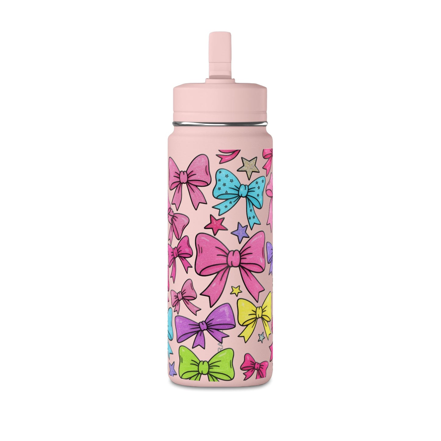 Girls Bow 20oz Water Bottle | Cute Bow Design