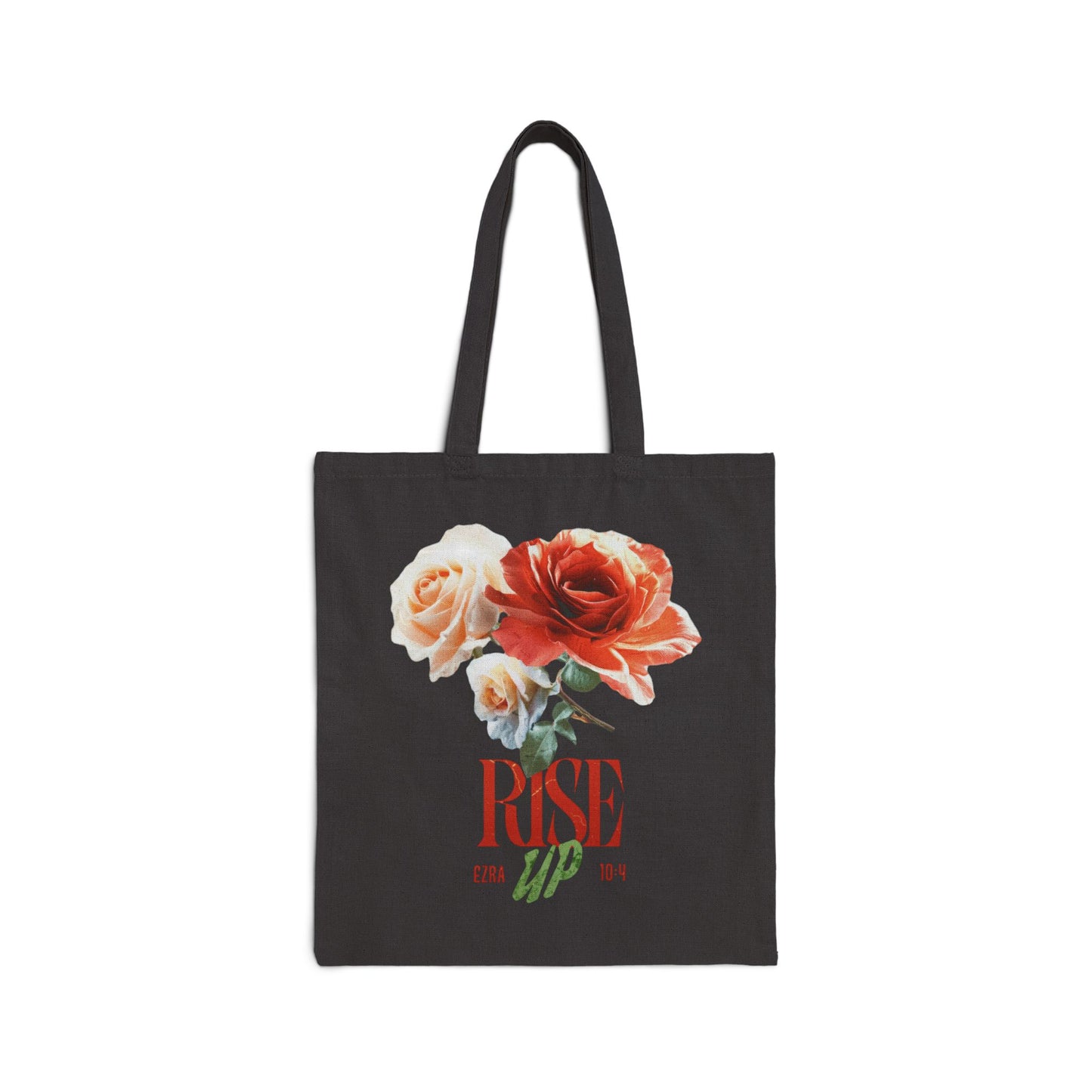 Rise Up Cotton Canvas Tote Bag — Everyday Inspirational Carryall
