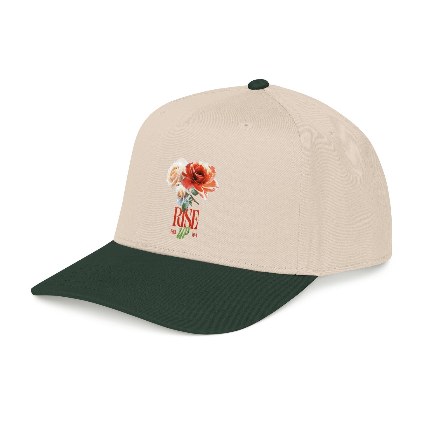 Rise Up Baseball Cap — Motivational Mid Profile Cap