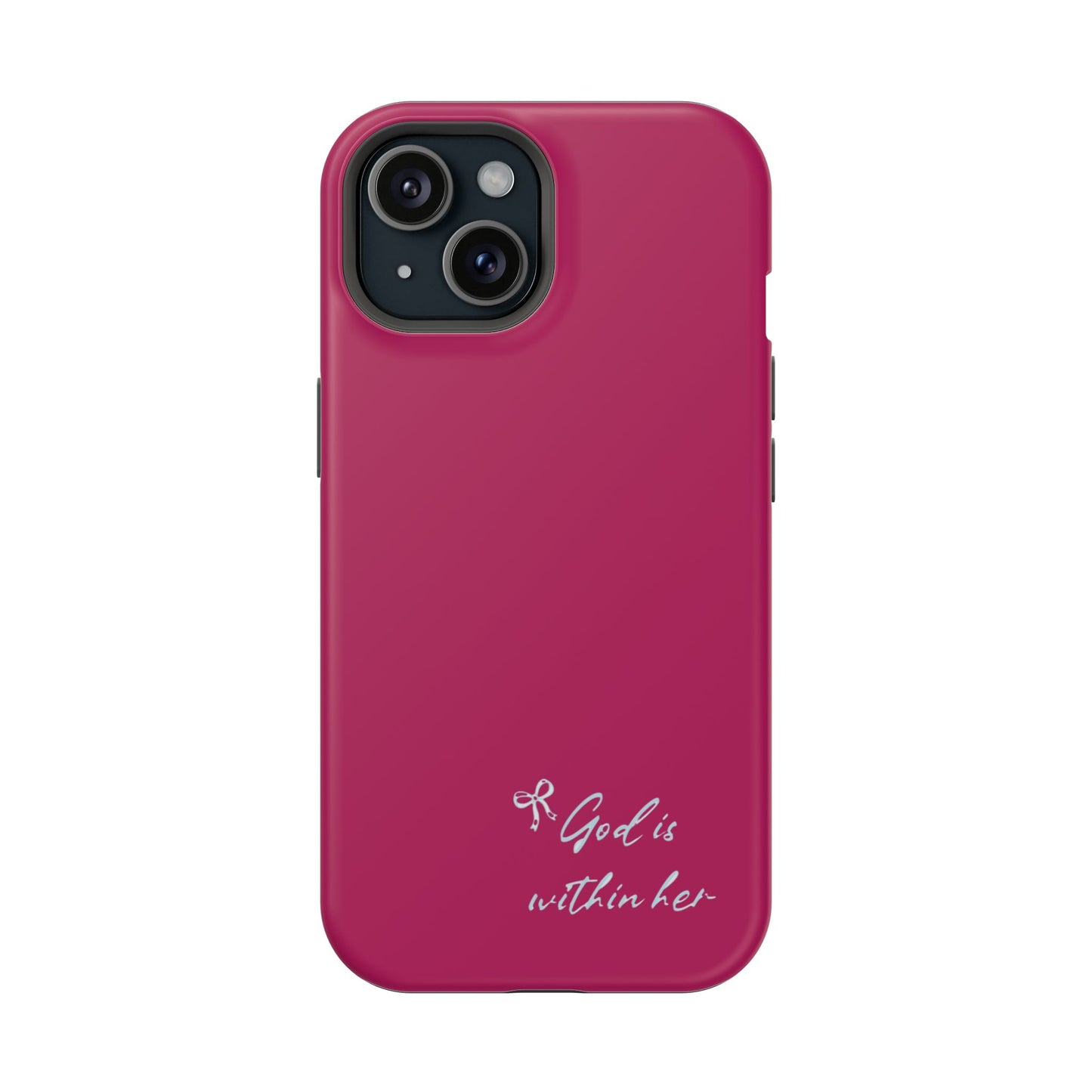 God Is Within Her Phone Case — Inspirational Magnetic Impact-Resistant Phone Case
