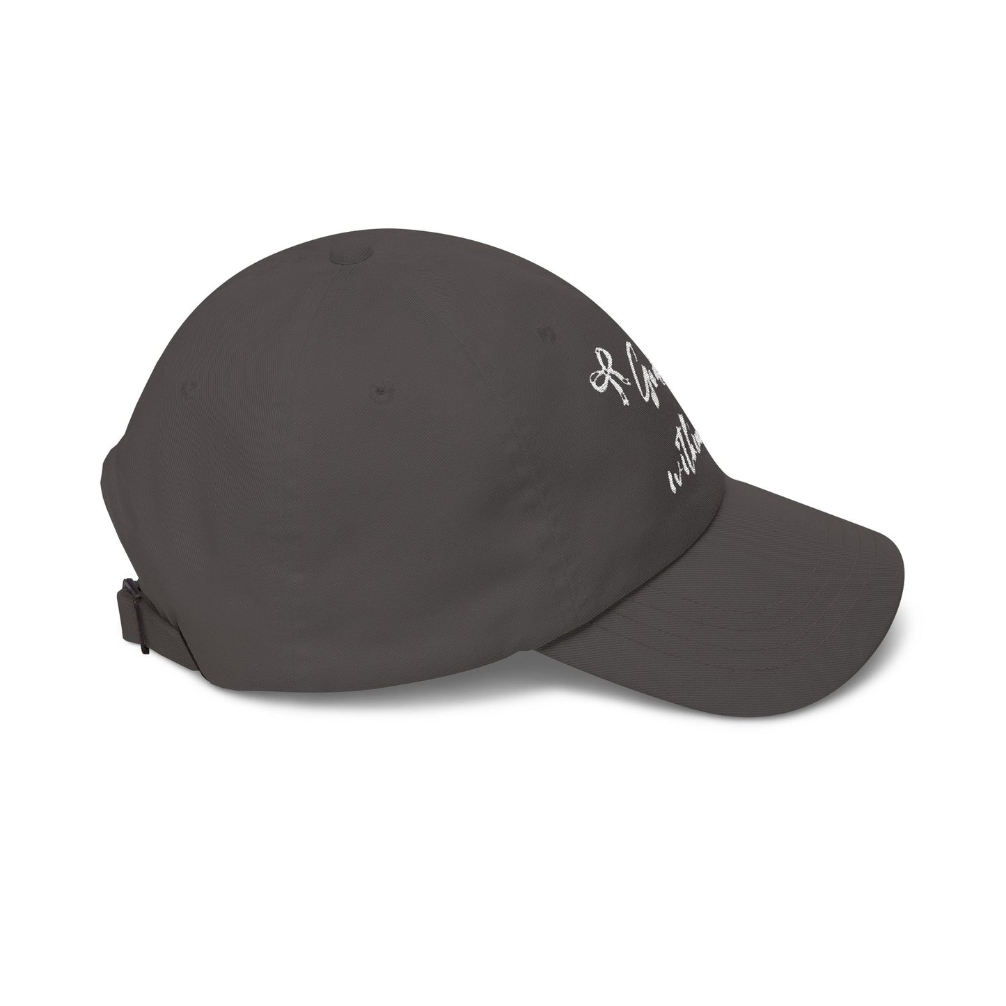 God Is Within Her Classic Dad Cap — Inspirational Embroidered Baseball Hat