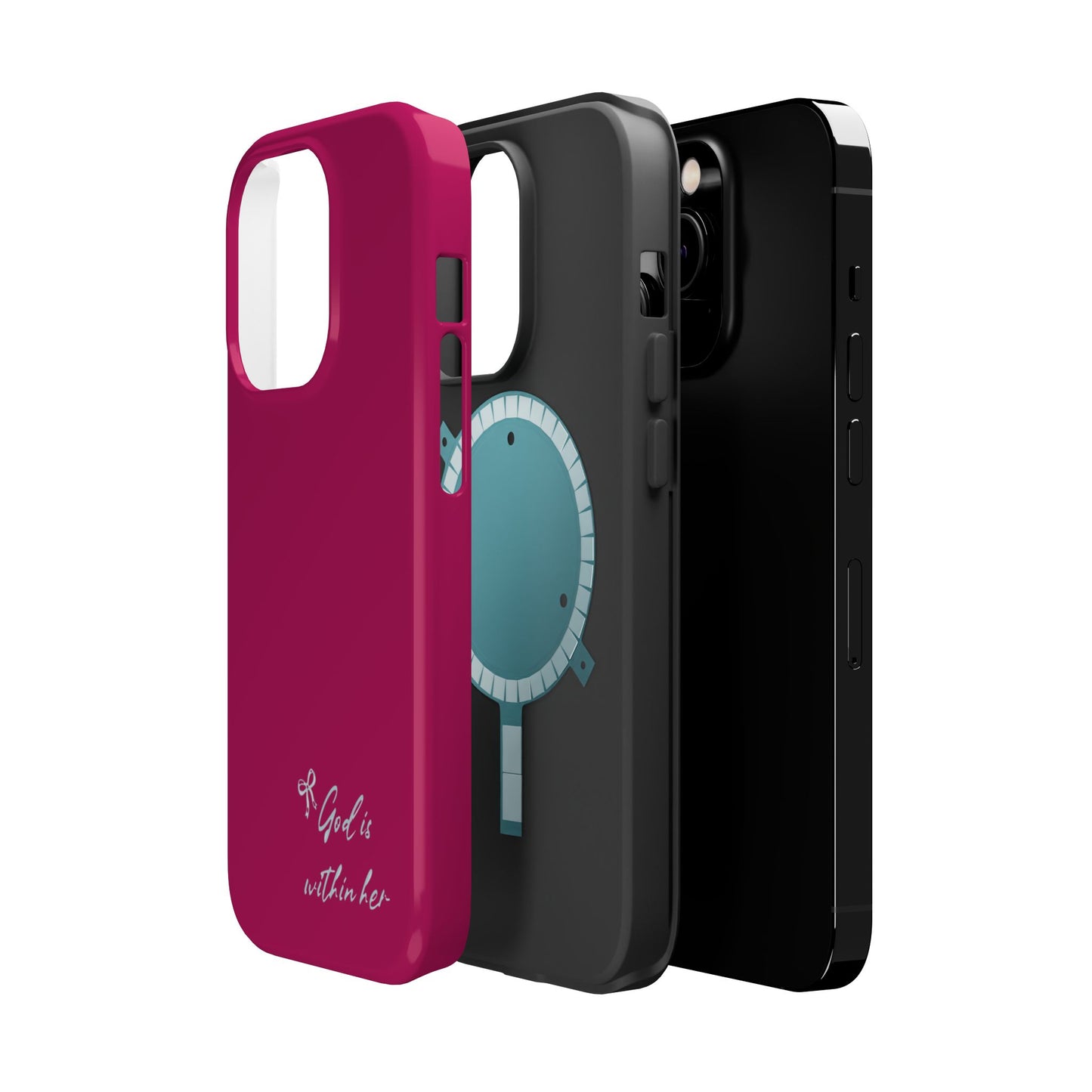 God Is Within Her Phone Case — Inspirational Magnetic Impact-Resistant Phone Case