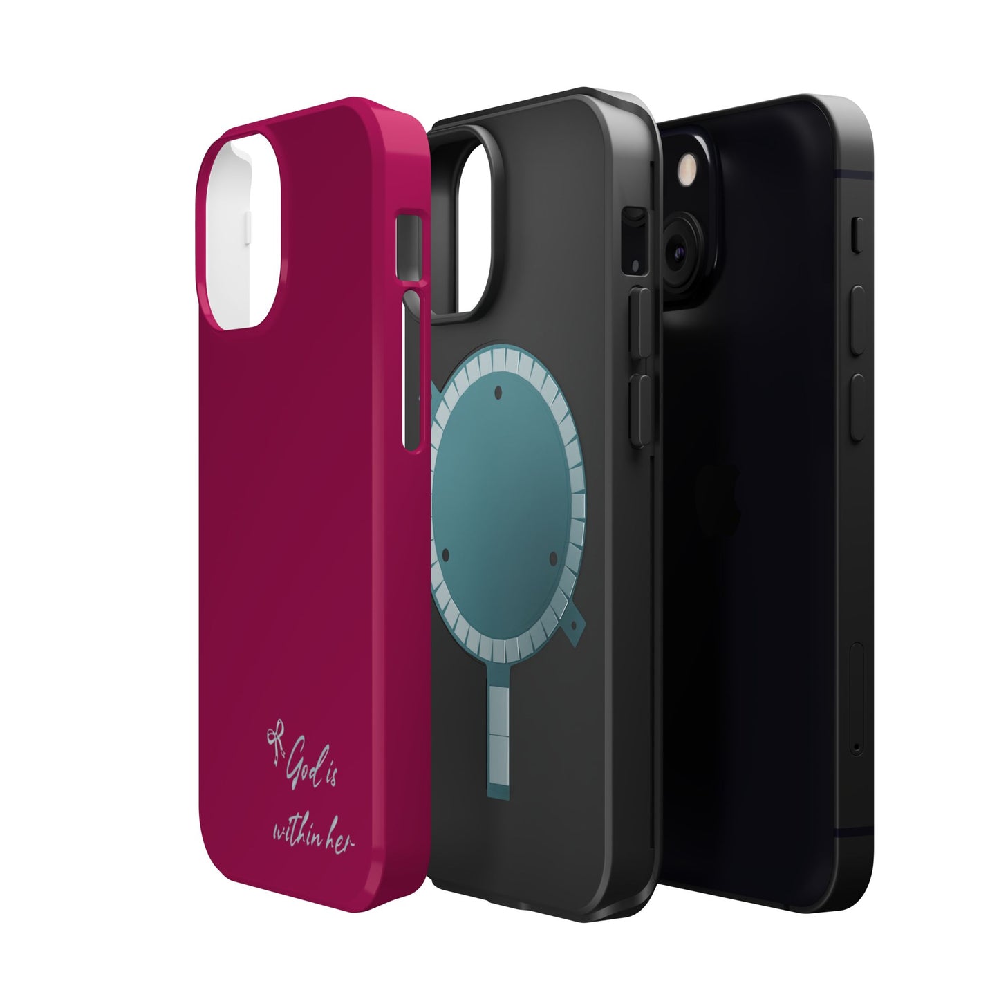God Is Within Her Phone Case — Inspirational Magnetic Impact-Resistant Phone Case