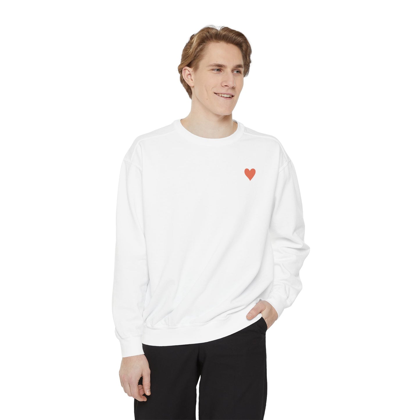 You Are So Loved Sweatshirt — Cute Inspirational Garment-Dyed Crewneck