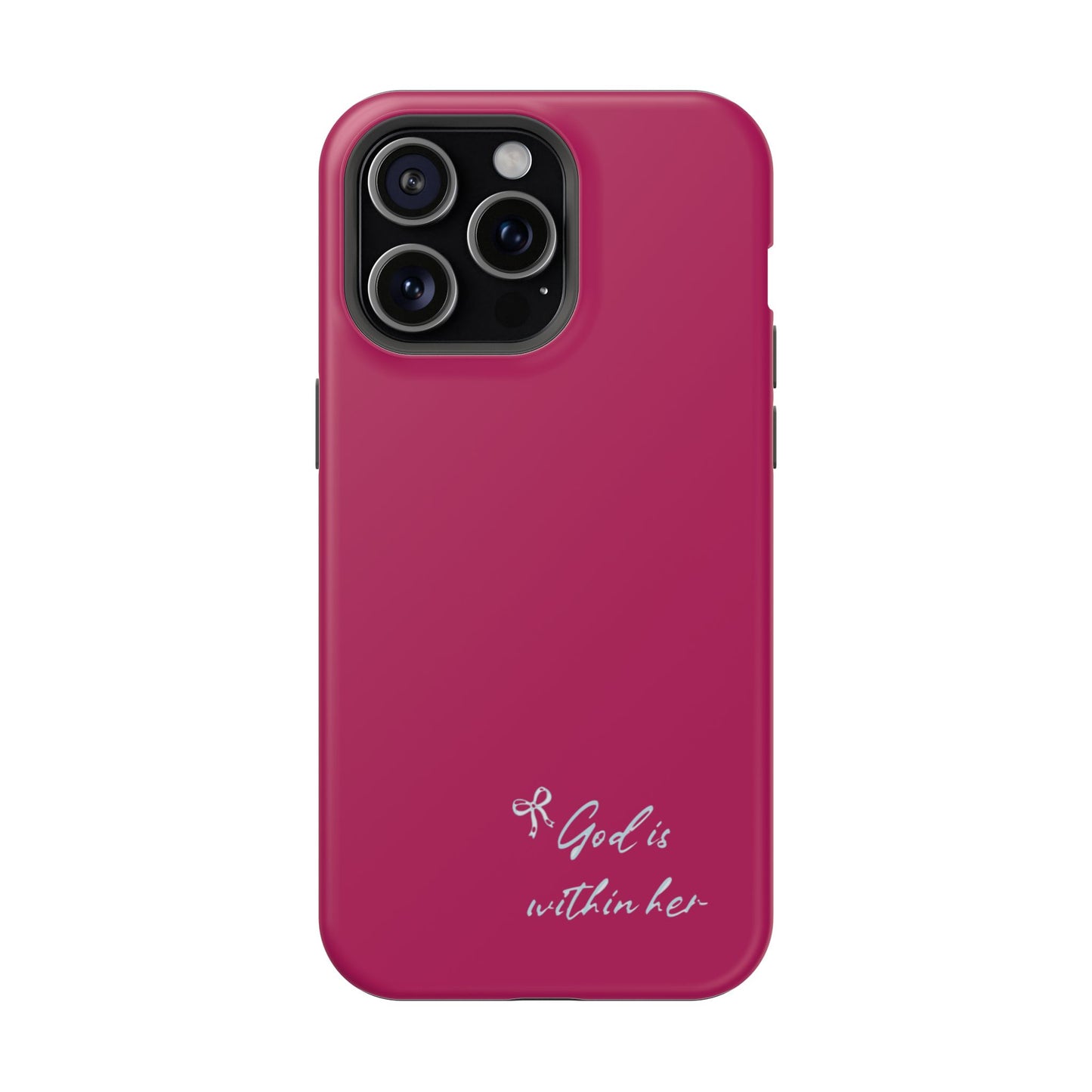God Is Within Her Phone Case — Inspirational Magnetic Impact-Resistant Phone Case