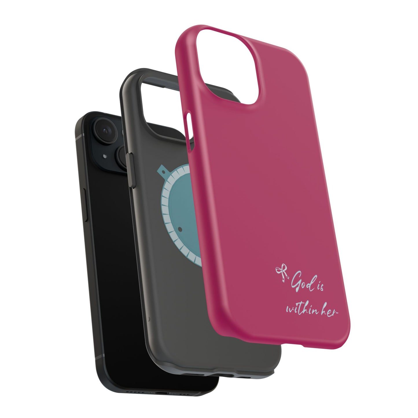 God Is Within Her Phone Case — Inspirational Magnetic Impact-Resistant Phone Case