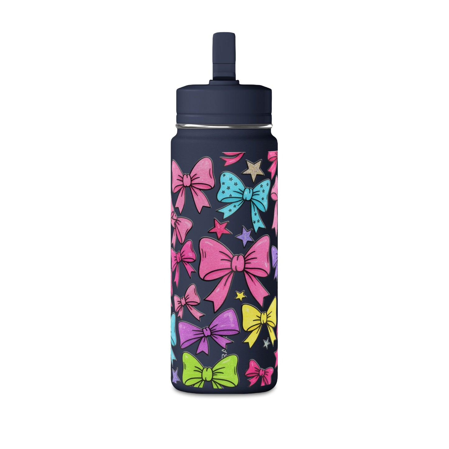 Girls Bow 20oz Water Bottle | Cute Bow Design
