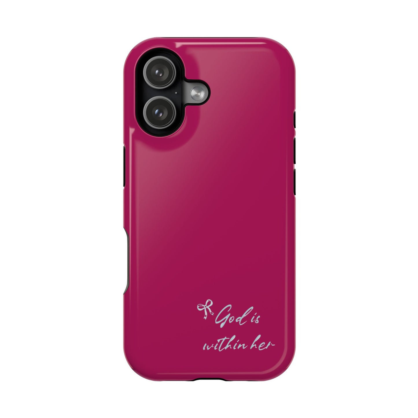 God Is Within Her Phone Case — Inspirational Magnetic Impact-Resistant Phone Case