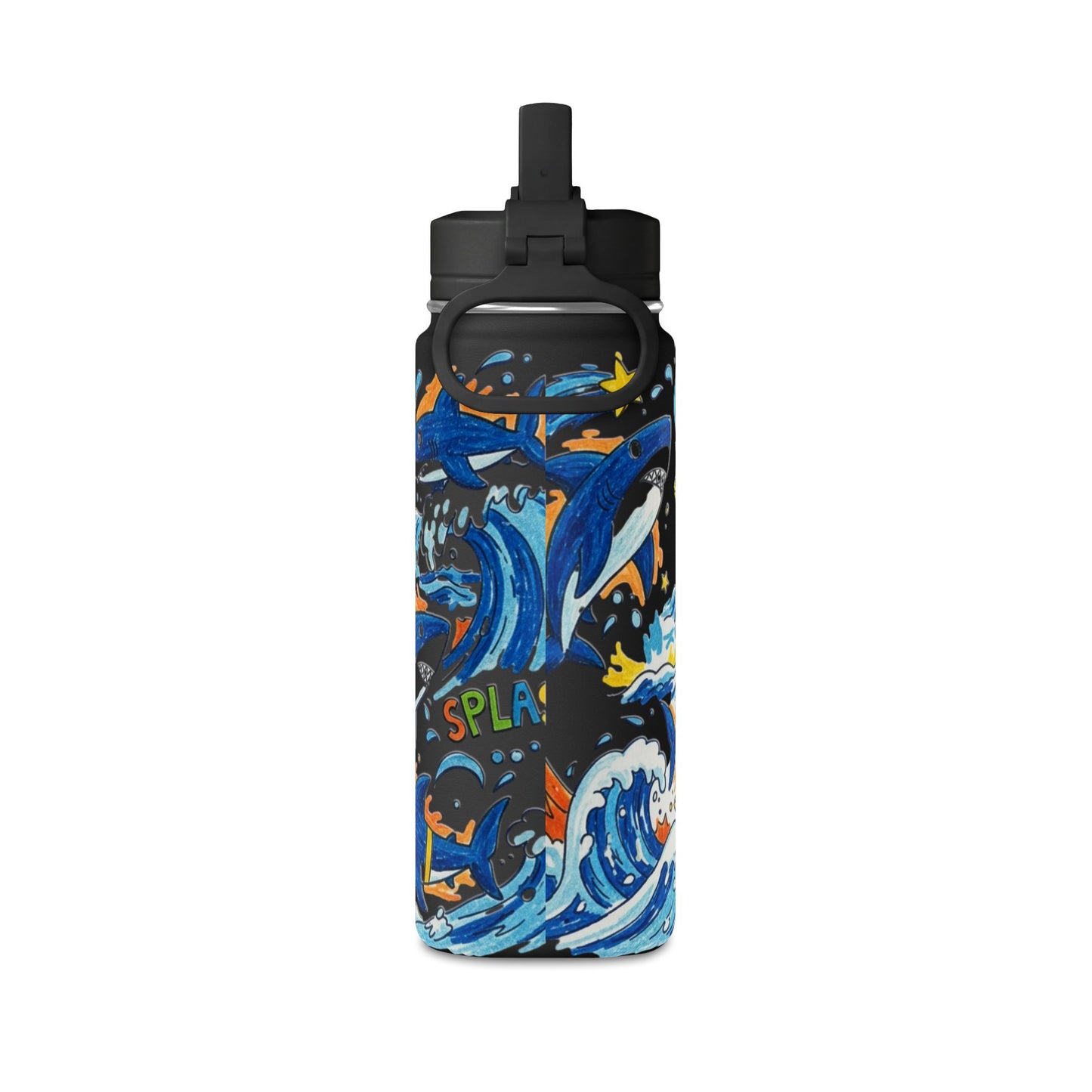 Kids Shark 20oz Water Bottle | Cute Shark Design