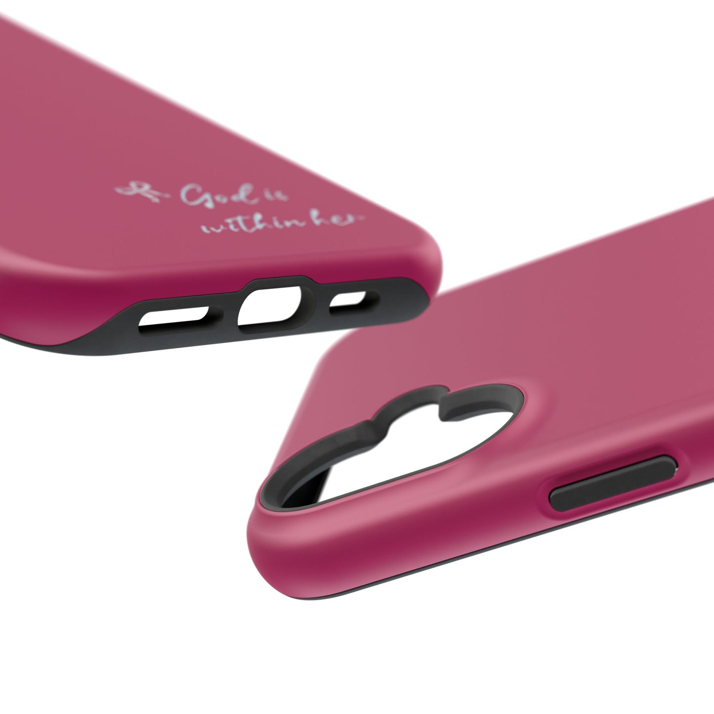 God Is Within Her Phone Case — Inspirational Magnetic Impact-Resistant Phone Case