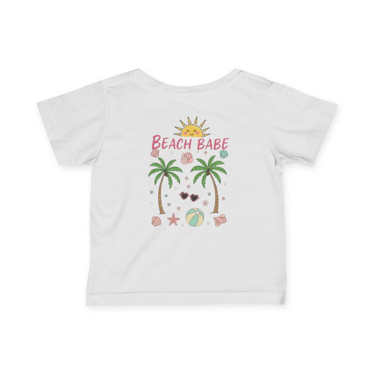 Baby Girl Beach Babe Infant Tee | Cute Beach Baby Graphic