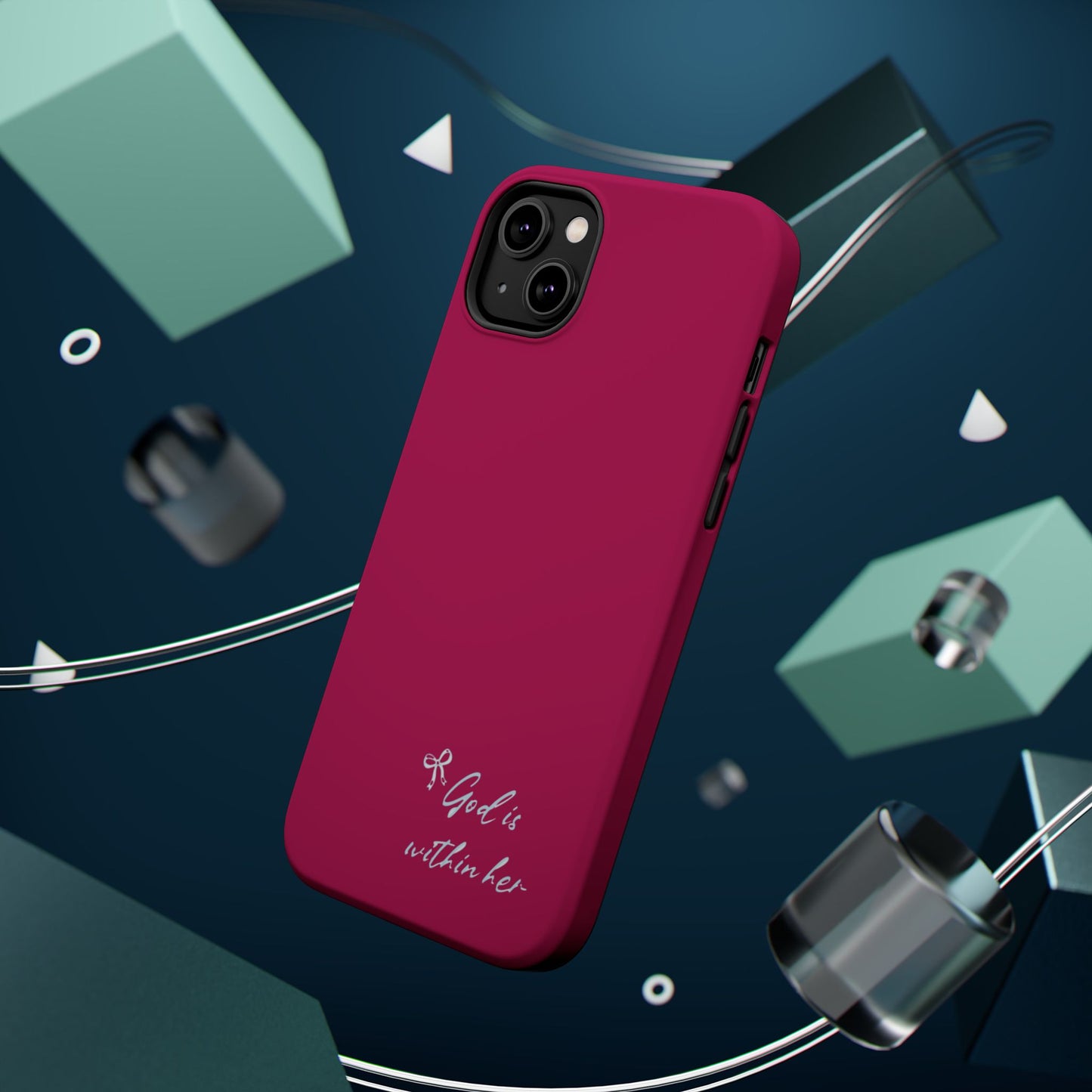 God Is Within Her Phone Case — Inspirational Magnetic Impact-Resistant Phone Case