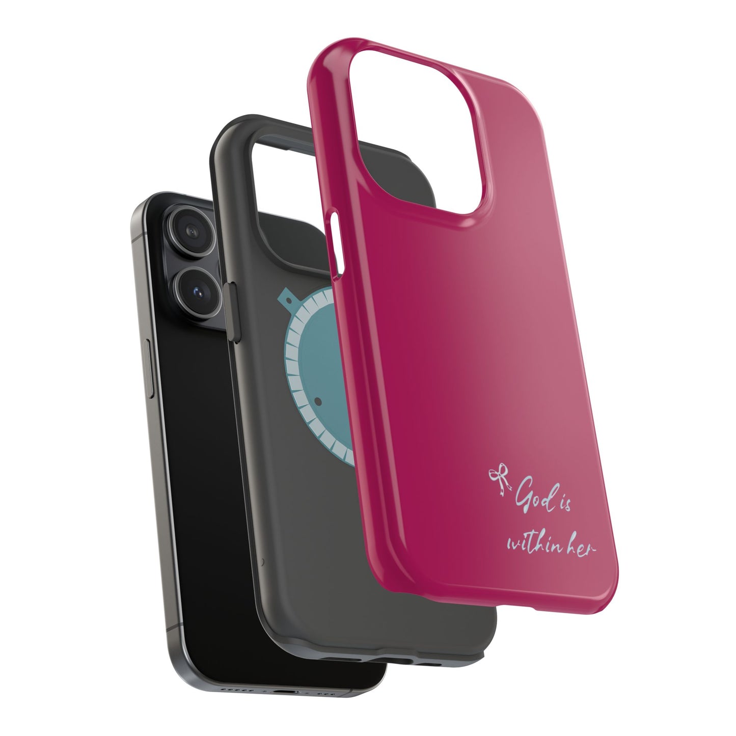 God Is Within Her Phone Case — Inspirational Magnetic Impact-Resistant Phone Case