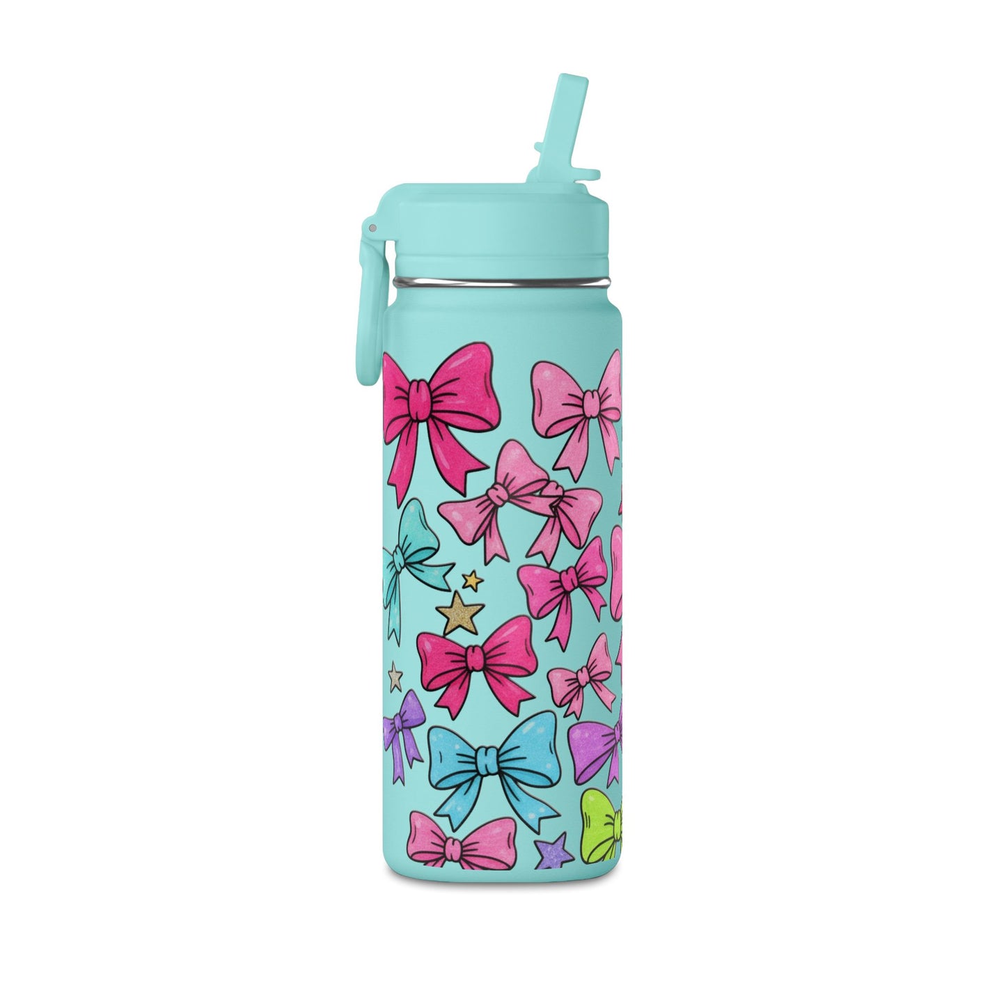 Girls Bow 20oz Water Bottle | Cute Bow Design