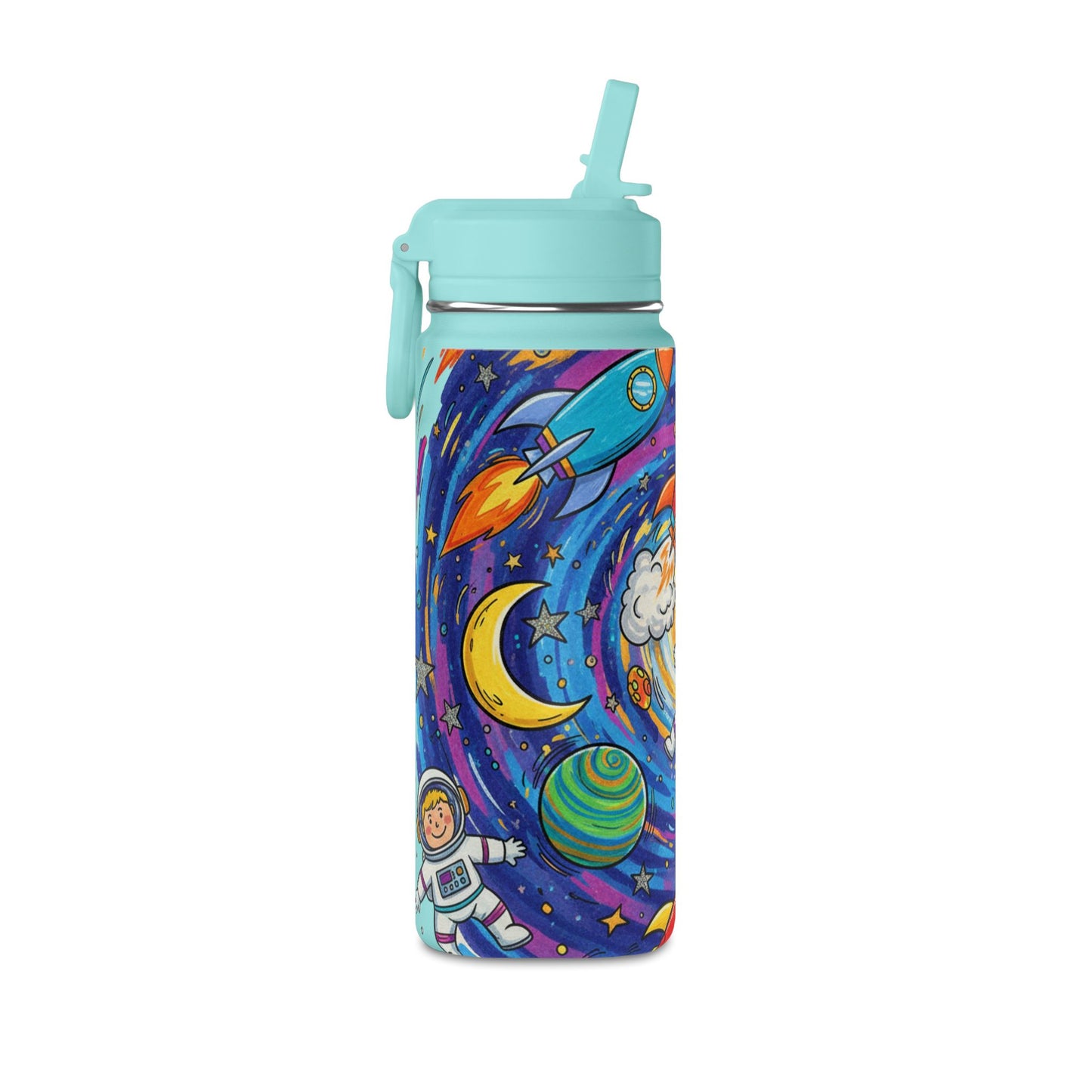Kids Galaxy 20oz Water Bottle | Cute Galaxy Design