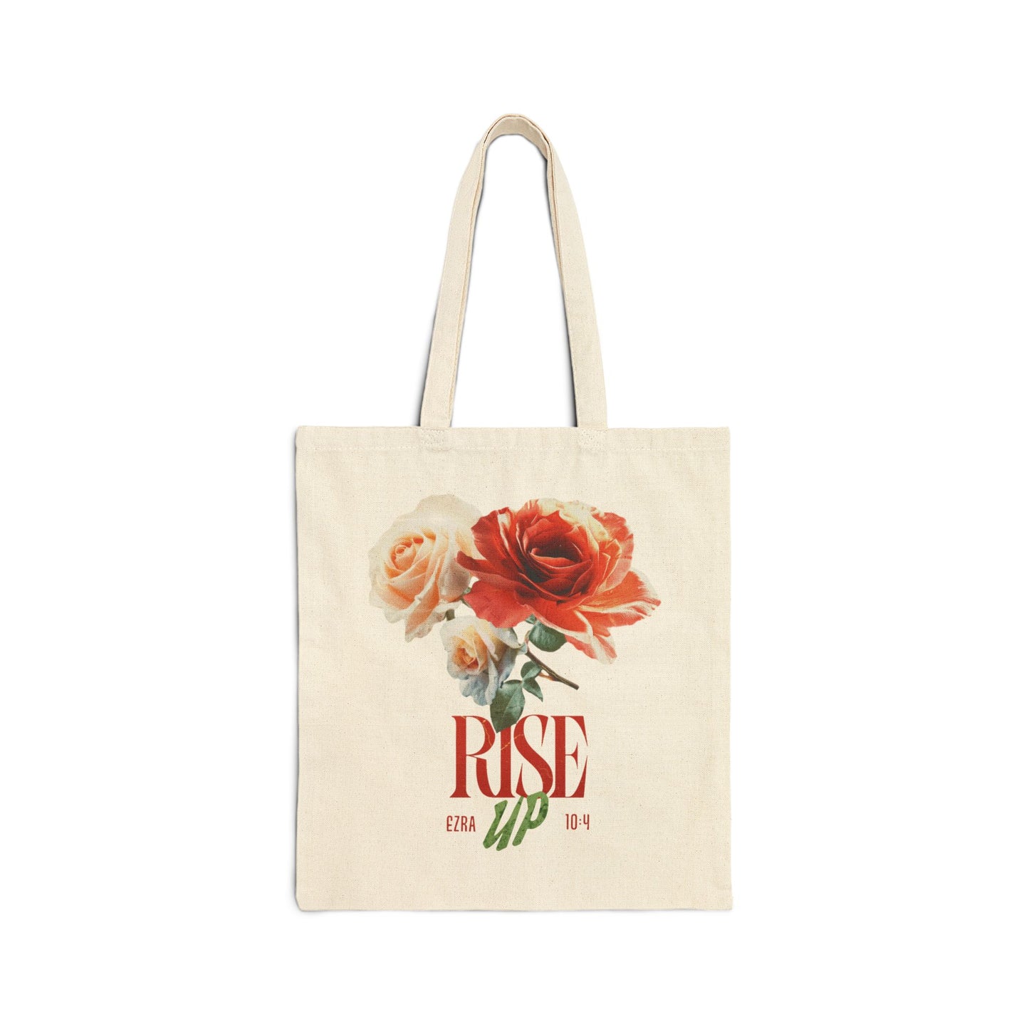 Rise Up Cotton Canvas Tote Bag — Everyday Inspirational Carryall