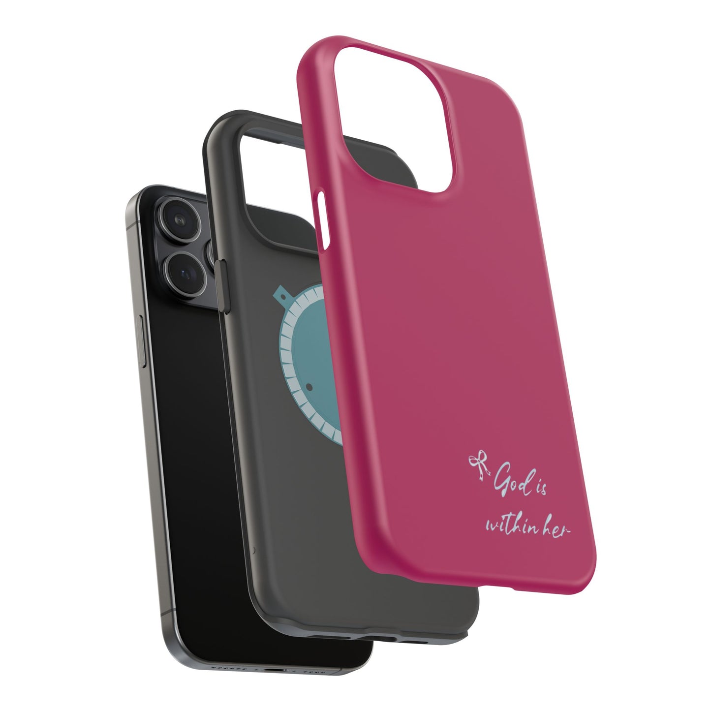 God Is Within Her Phone Case — Inspirational Magnetic Impact-Resistant Phone Case