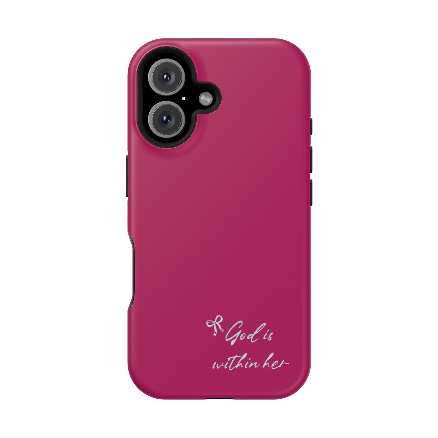 God Is Within Her Phone Case — Inspirational Magnetic Impact-Resistant Phone Case