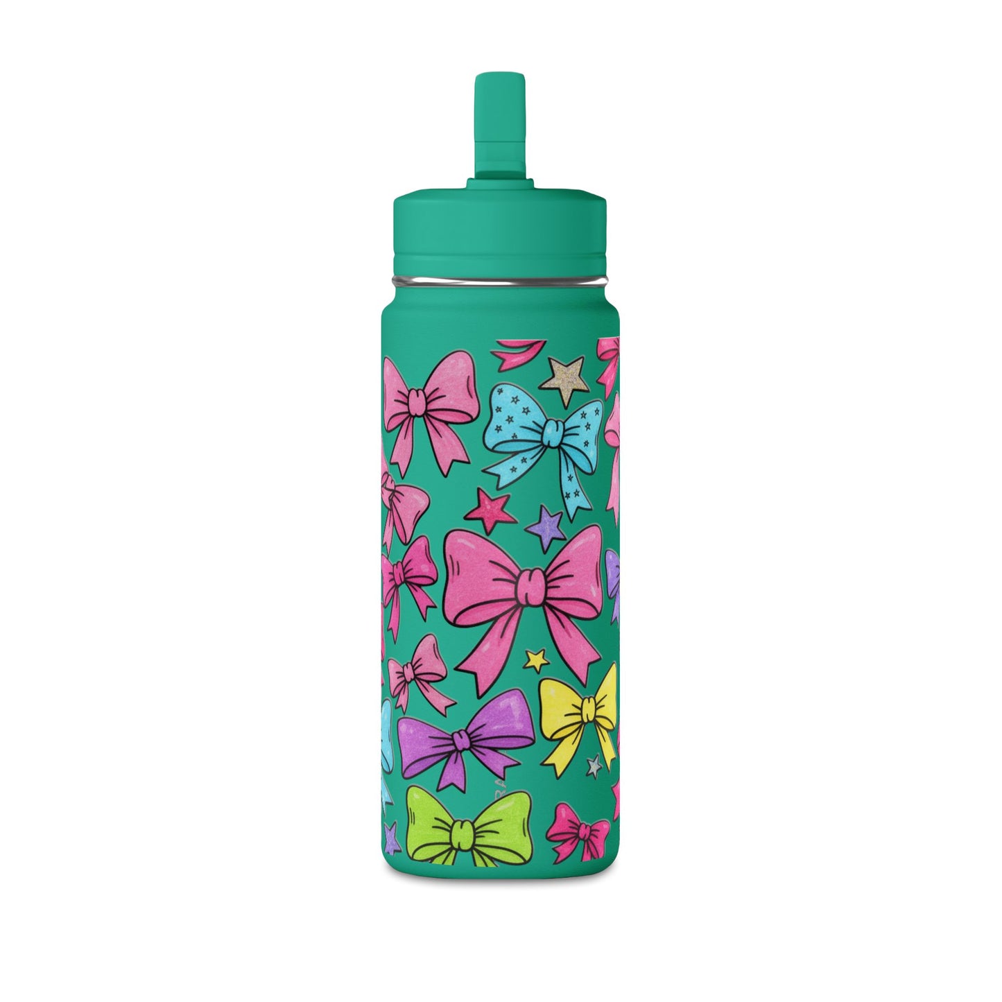 Girls Bow 20oz Water Bottle | Cute Bow Design