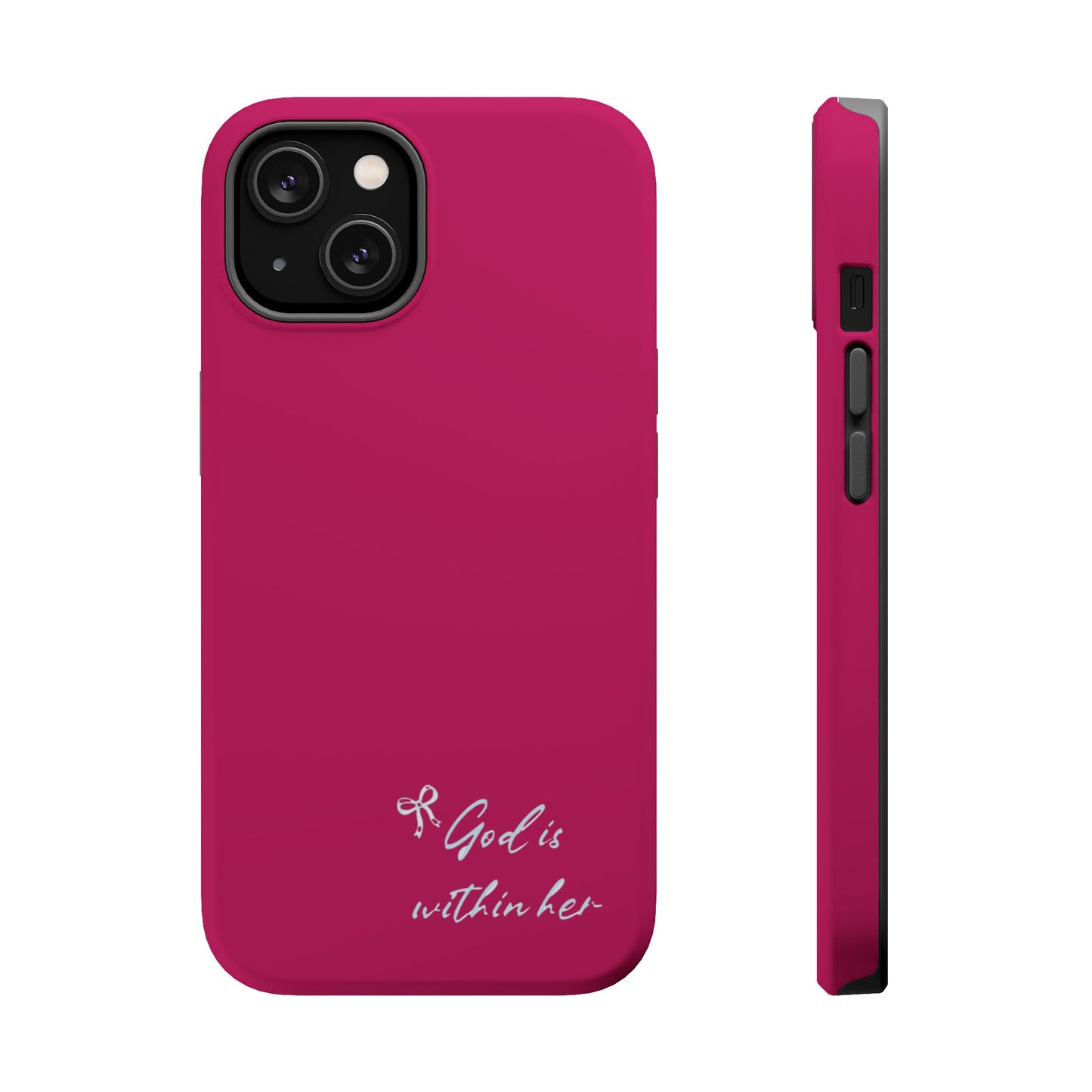 God Is Within Her Phone Case — Inspirational Magnetic Impact-Resistant Phone Case