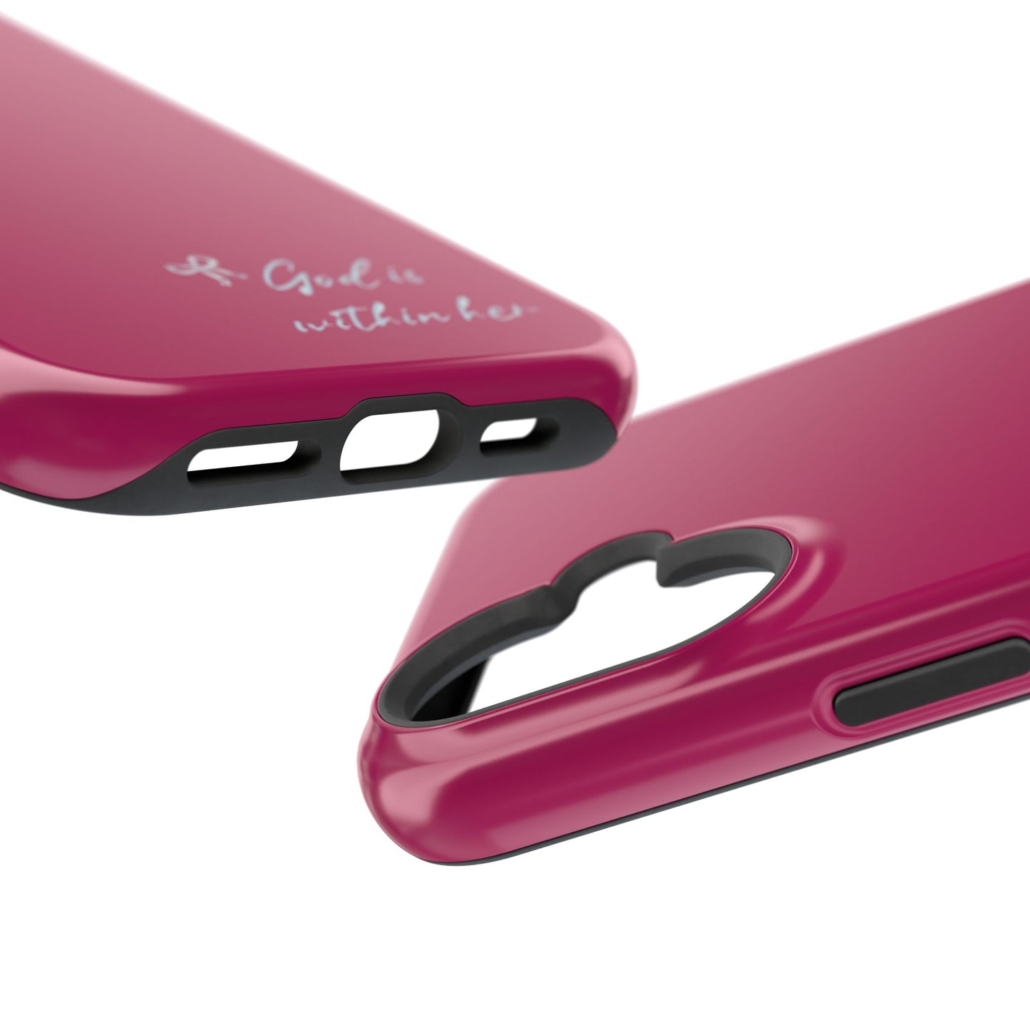 God Is Within Her Phone Case — Inspirational Magnetic Impact-Resistant Phone Case