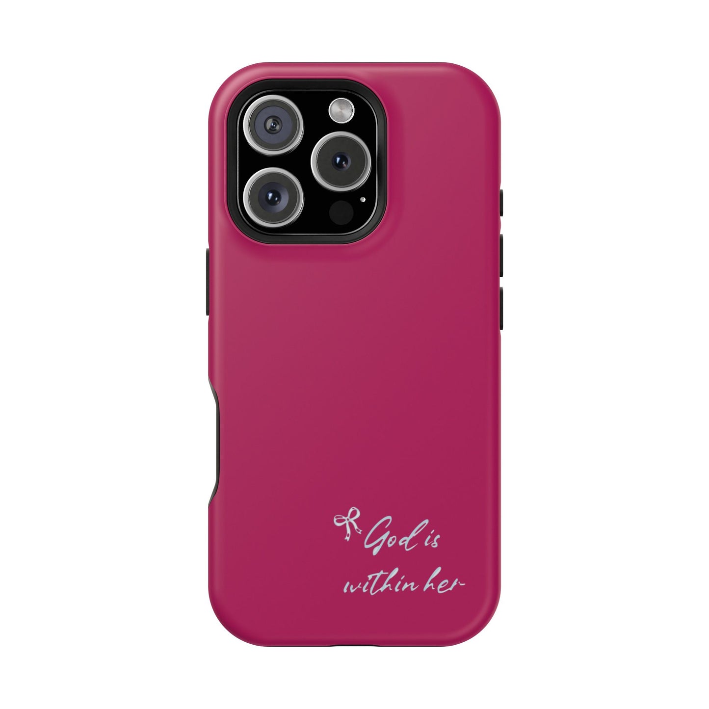 God Is Within Her Phone Case — Inspirational Magnetic Impact-Resistant Phone Case