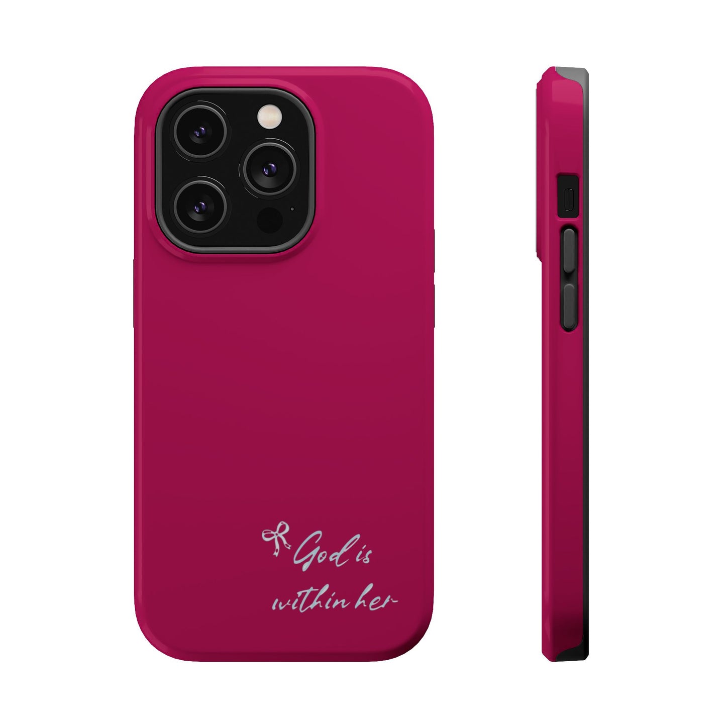 God Is Within Her Phone Case — Inspirational Magnetic Impact-Resistant Phone Case