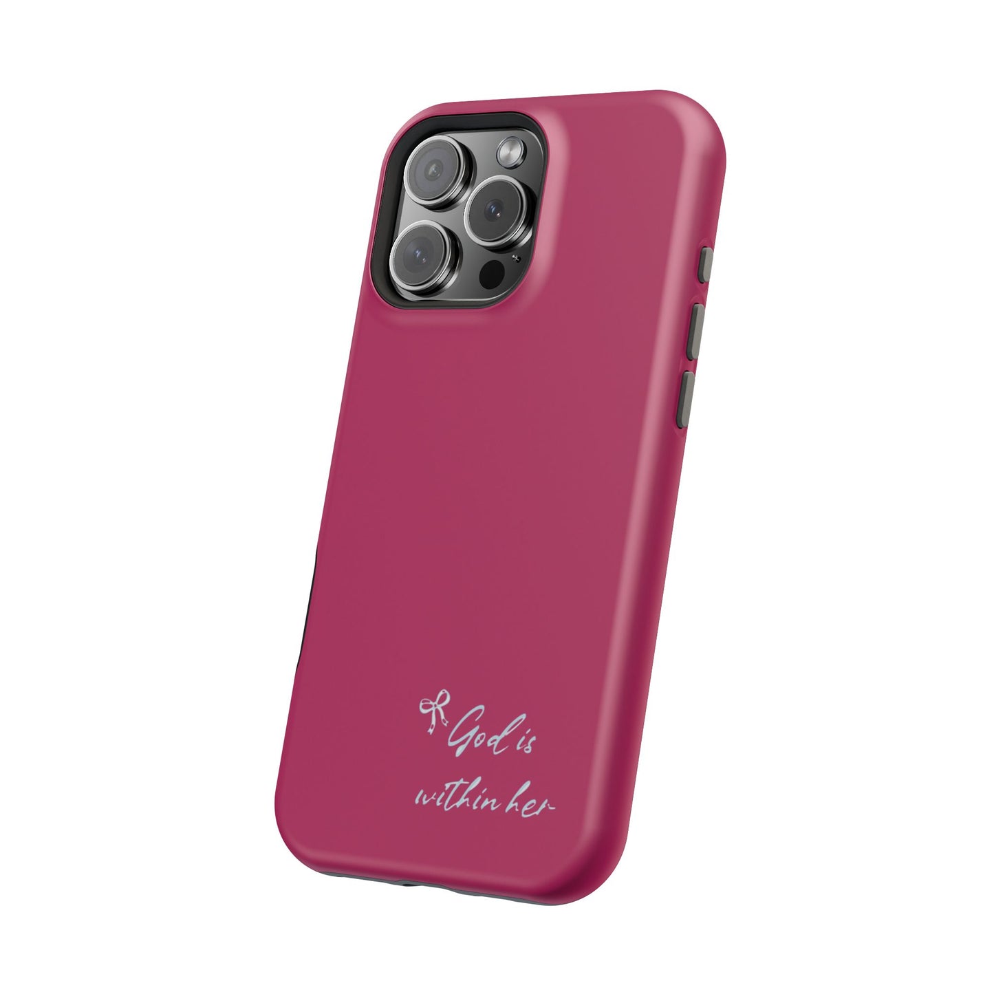 God Is Within Her Phone Case — Inspirational Magnetic Impact-Resistant Phone Case