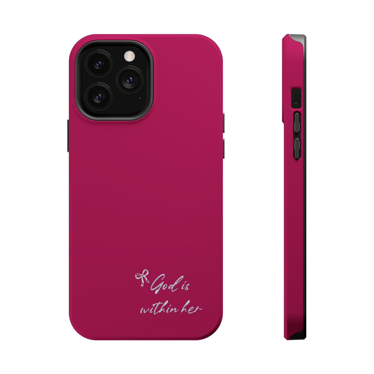 God Is Within Her Phone Case — Inspirational Magnetic Impact-Resistant Phone Case