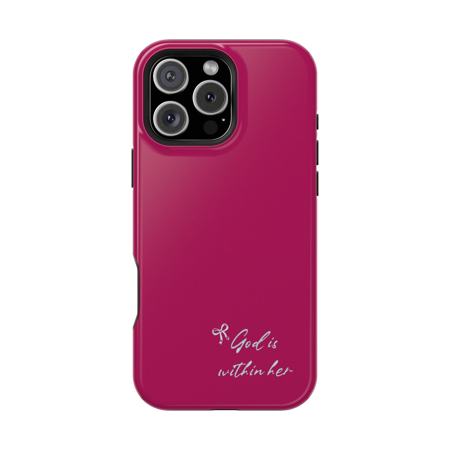 God Is Within Her Phone Case — Inspirational Magnetic Impact-Resistant Phone Case