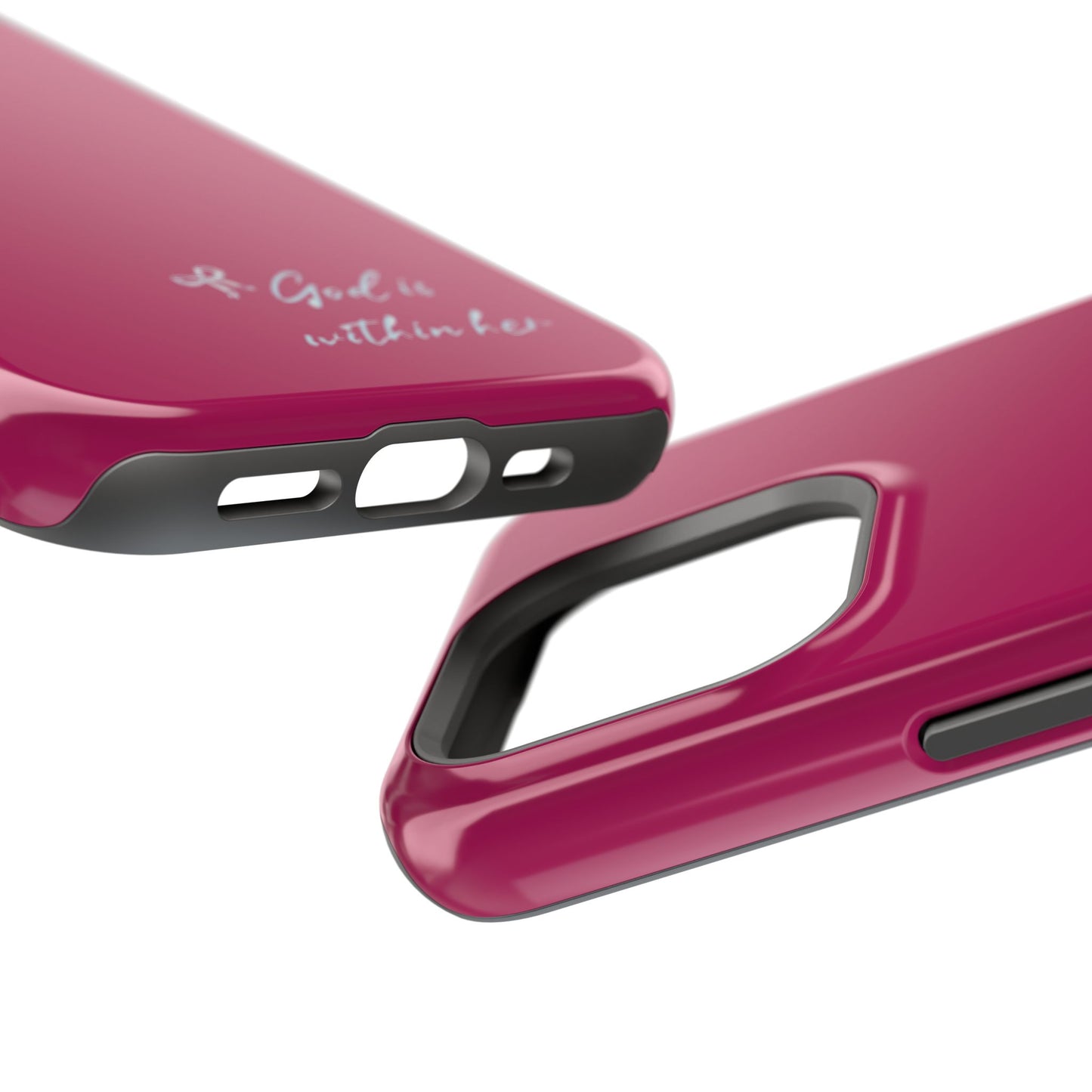 God Is Within Her Phone Case — Inspirational Magnetic Impact-Resistant Phone Case