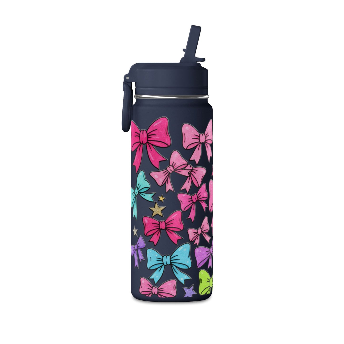 Girls Bow 20oz Water Bottle | Cute Bow Design