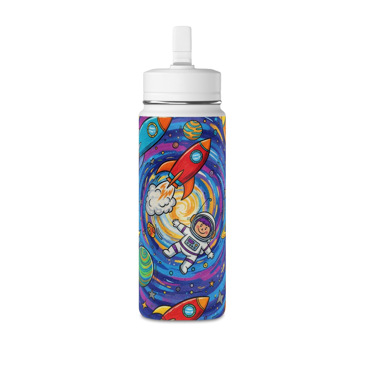 Kids Galaxy 20oz Water Bottle | Cute Galaxy Design