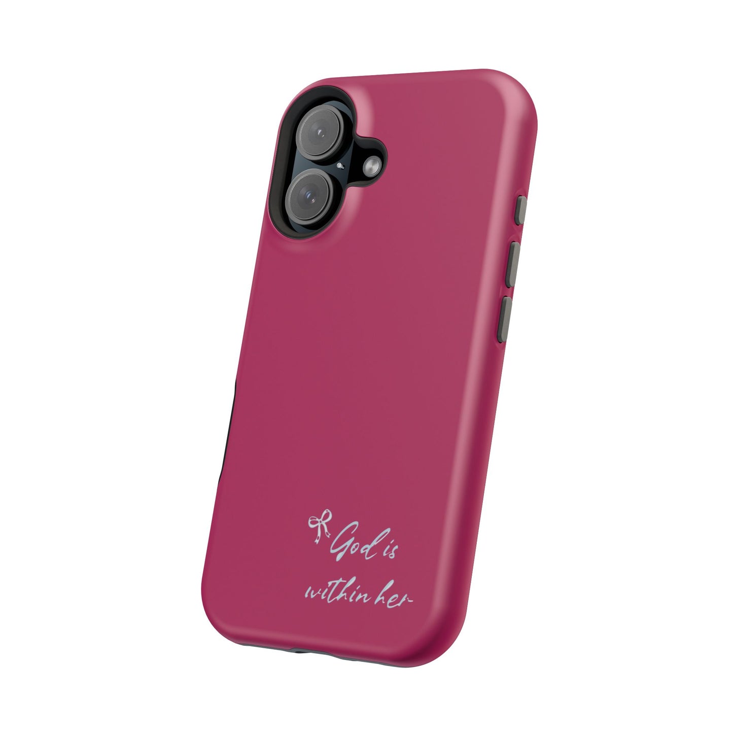 God Is Within Her Phone Case — Inspirational Magnetic Impact-Resistant Phone Case