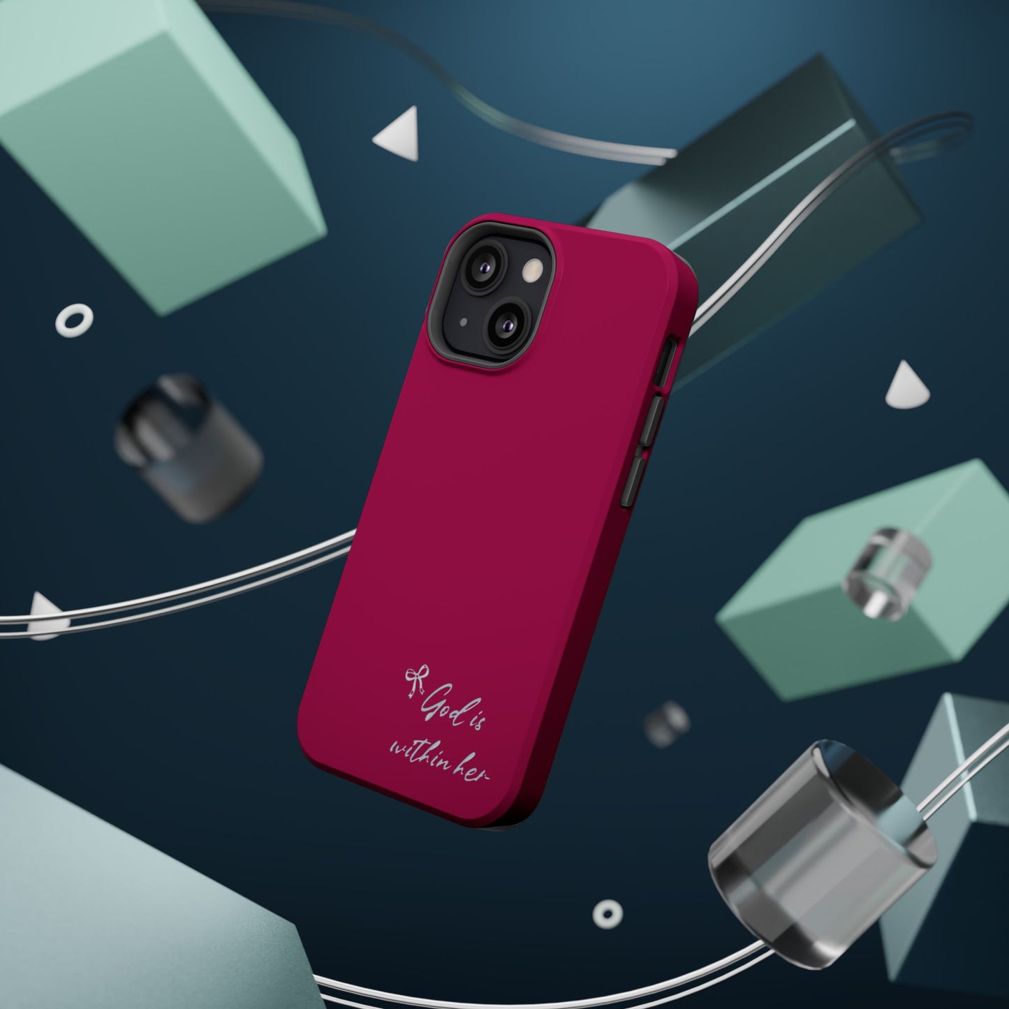 God Is Within Her Phone Case — Inspirational Magnetic Impact-Resistant Phone Case