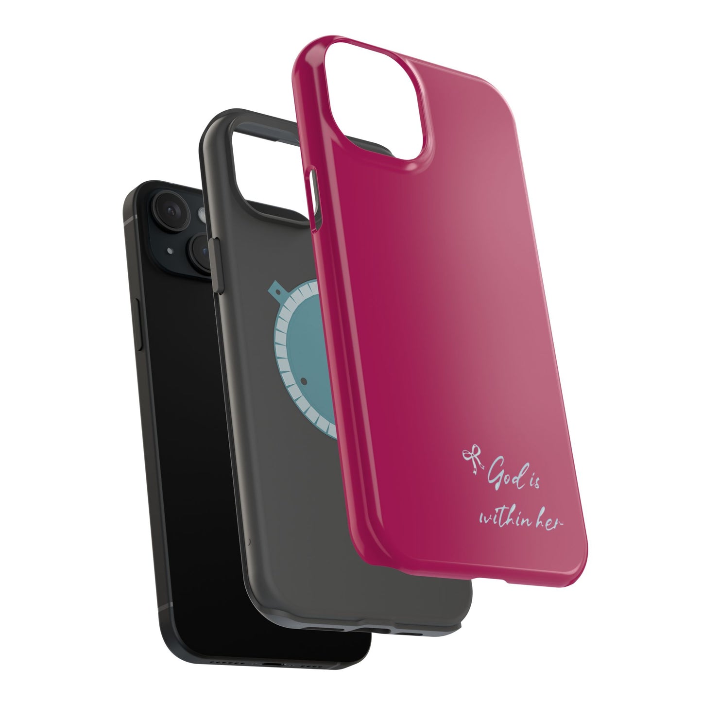 God Is Within Her Phone Case — Inspirational Magnetic Impact-Resistant Phone Case