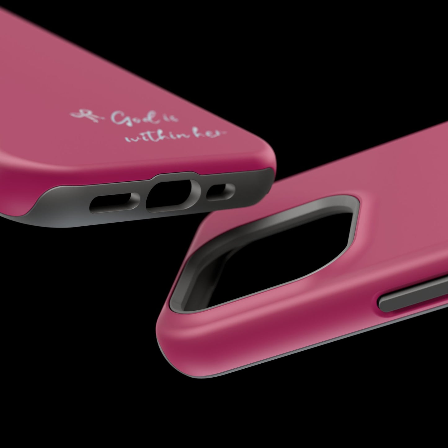 God Is Within Her Phone Case — Inspirational Magnetic Impact-Resistant Phone Case