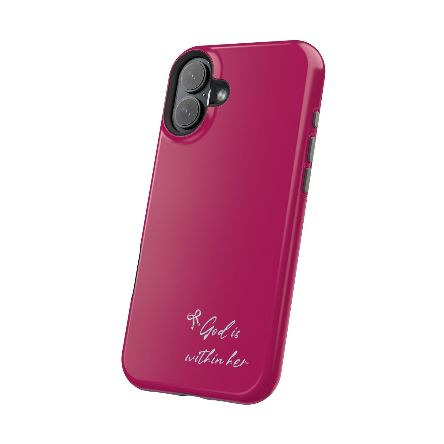 God Is Within Her Phone Case — Inspirational Magnetic Impact-Resistant Phone Case