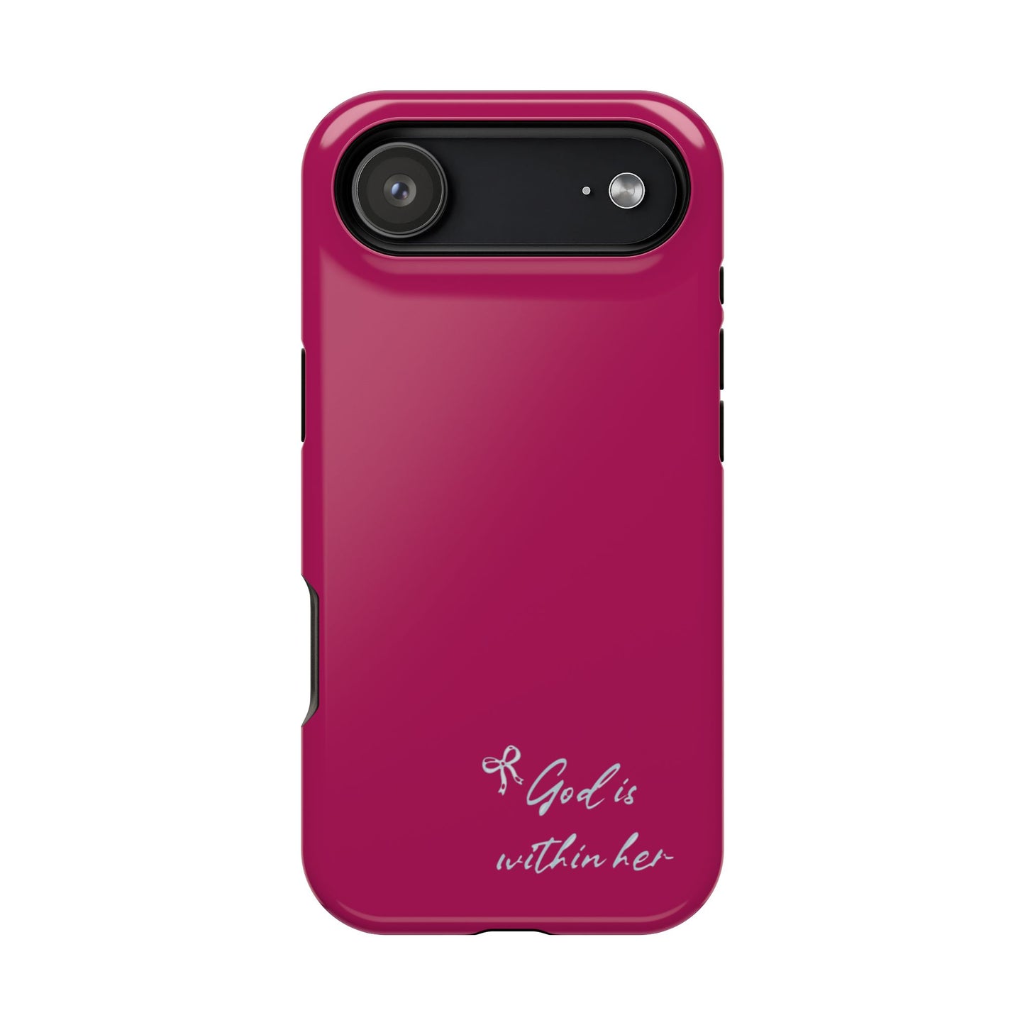 God Is Within Her Phone Case — Inspirational Magnetic Impact-Resistant Phone Case